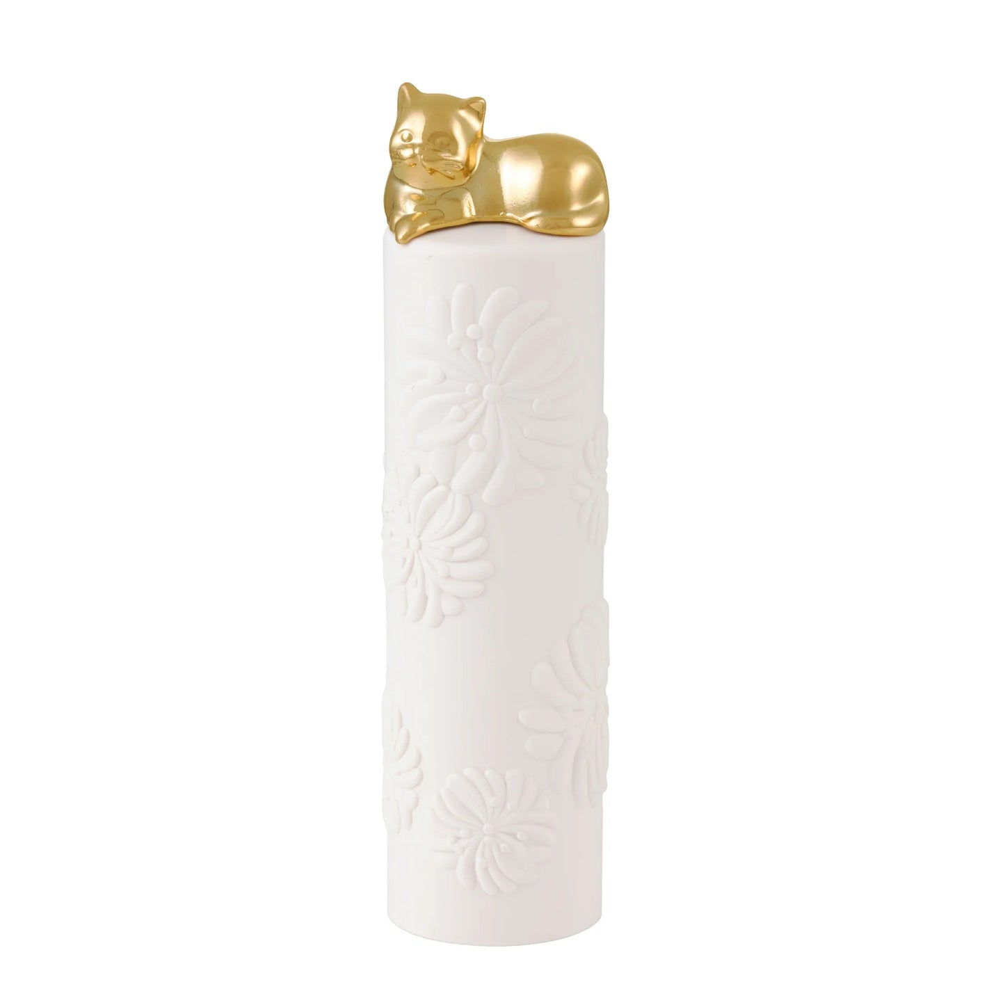 Paul & Joe Lipstick Case 002 Limited R White with Gold Cat (Case only)