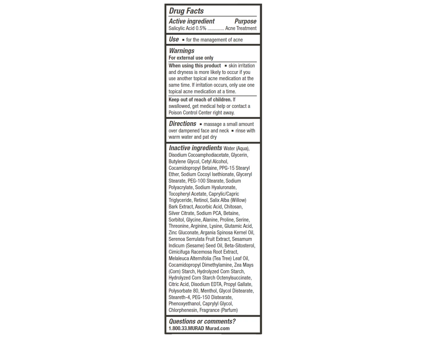 Murad Clarifying Cream Cleanser