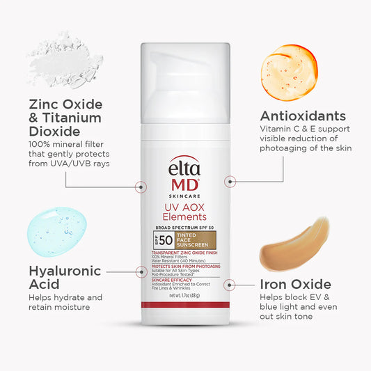 EltaMD UV AOX Elements Broad-Spectrum SPF 50 Tinted Face Sunscreen