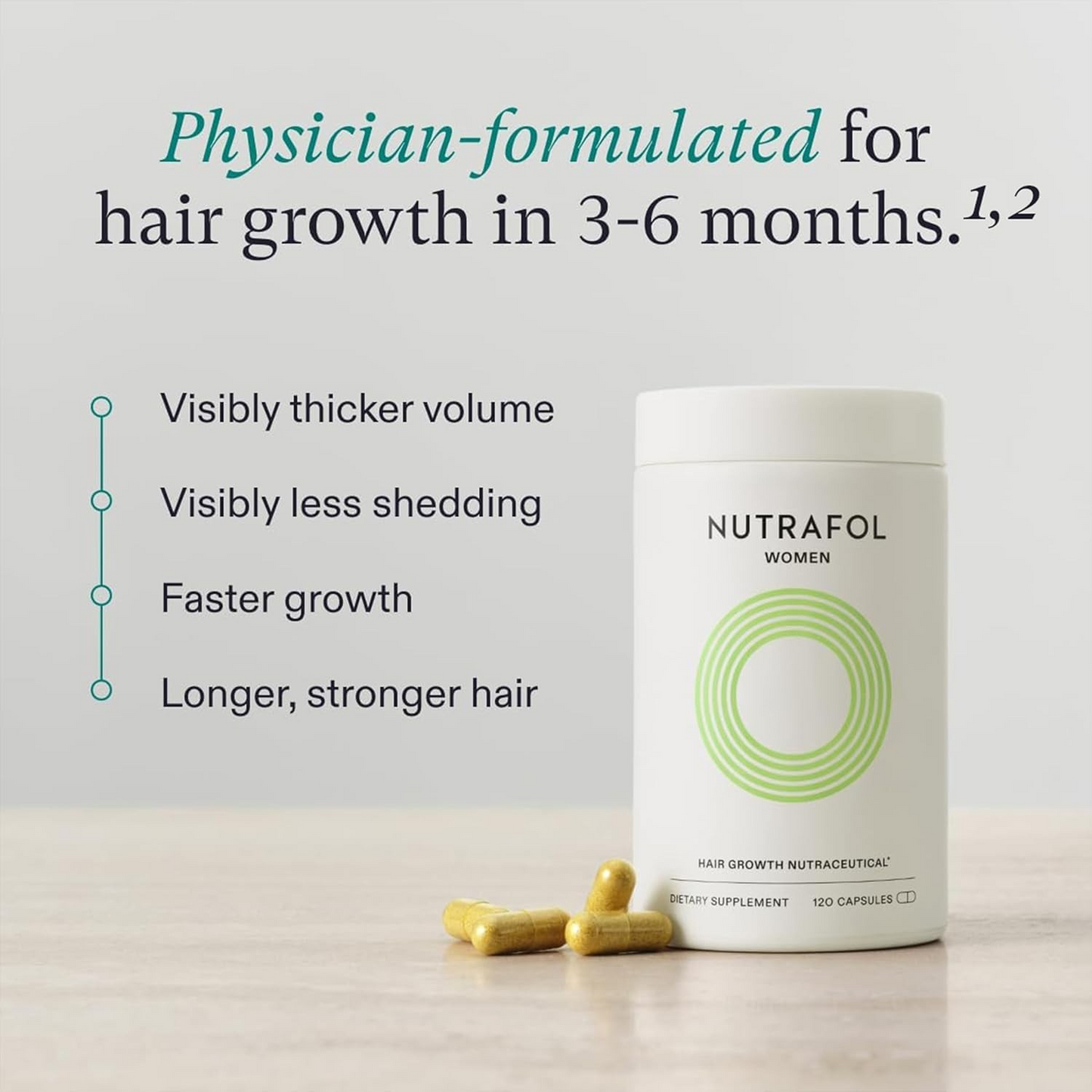 Nutrafol Women’s Hair Growth Nutraceutical Supplement