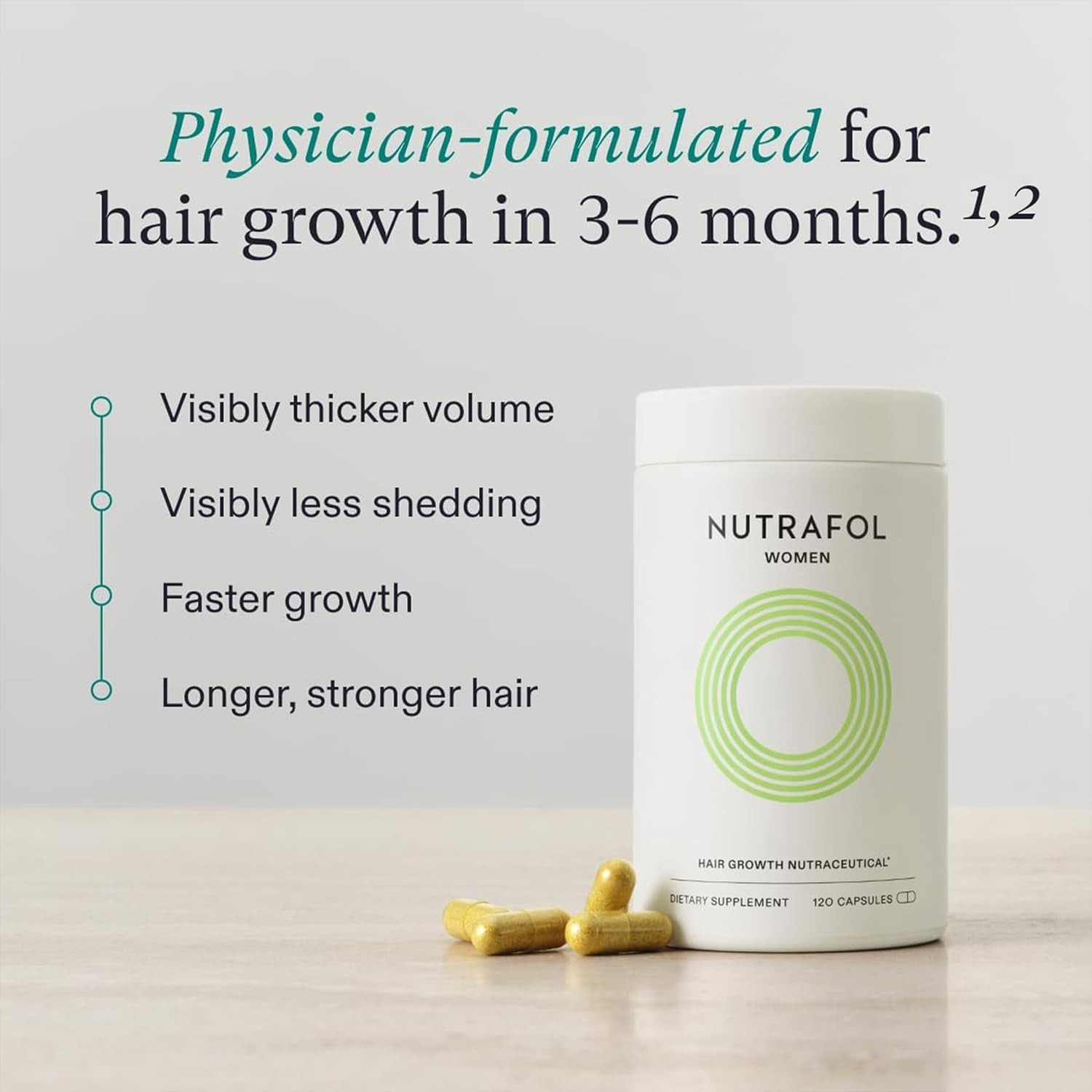 Nutrafol Women’s Hair Growth Nutraceutical Supplement
