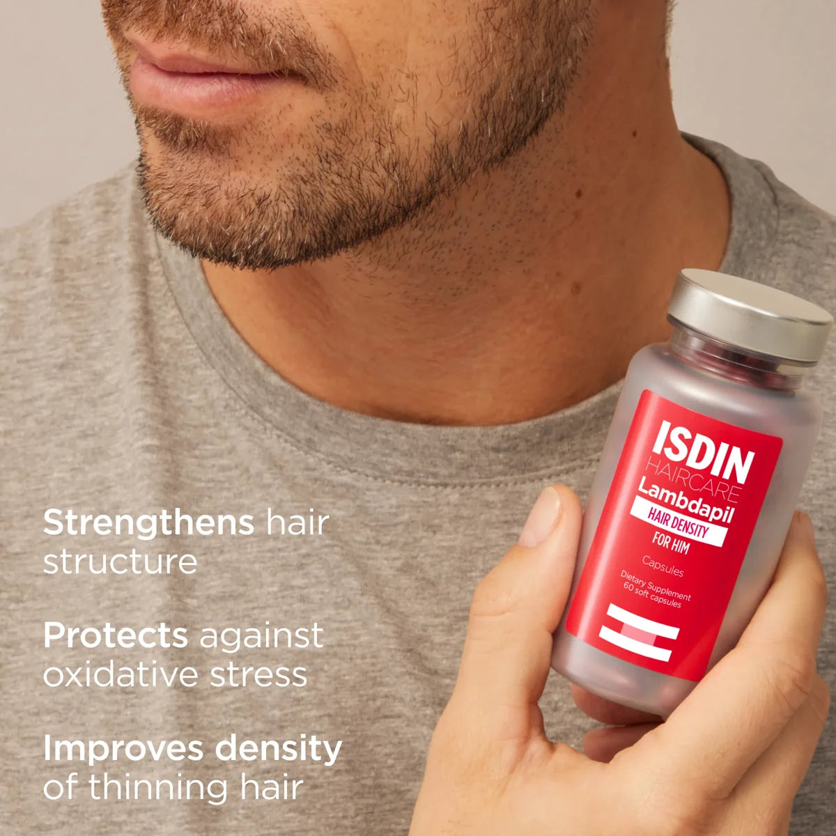 ISDIN Lambdapil® Hair Density Capsules For Him