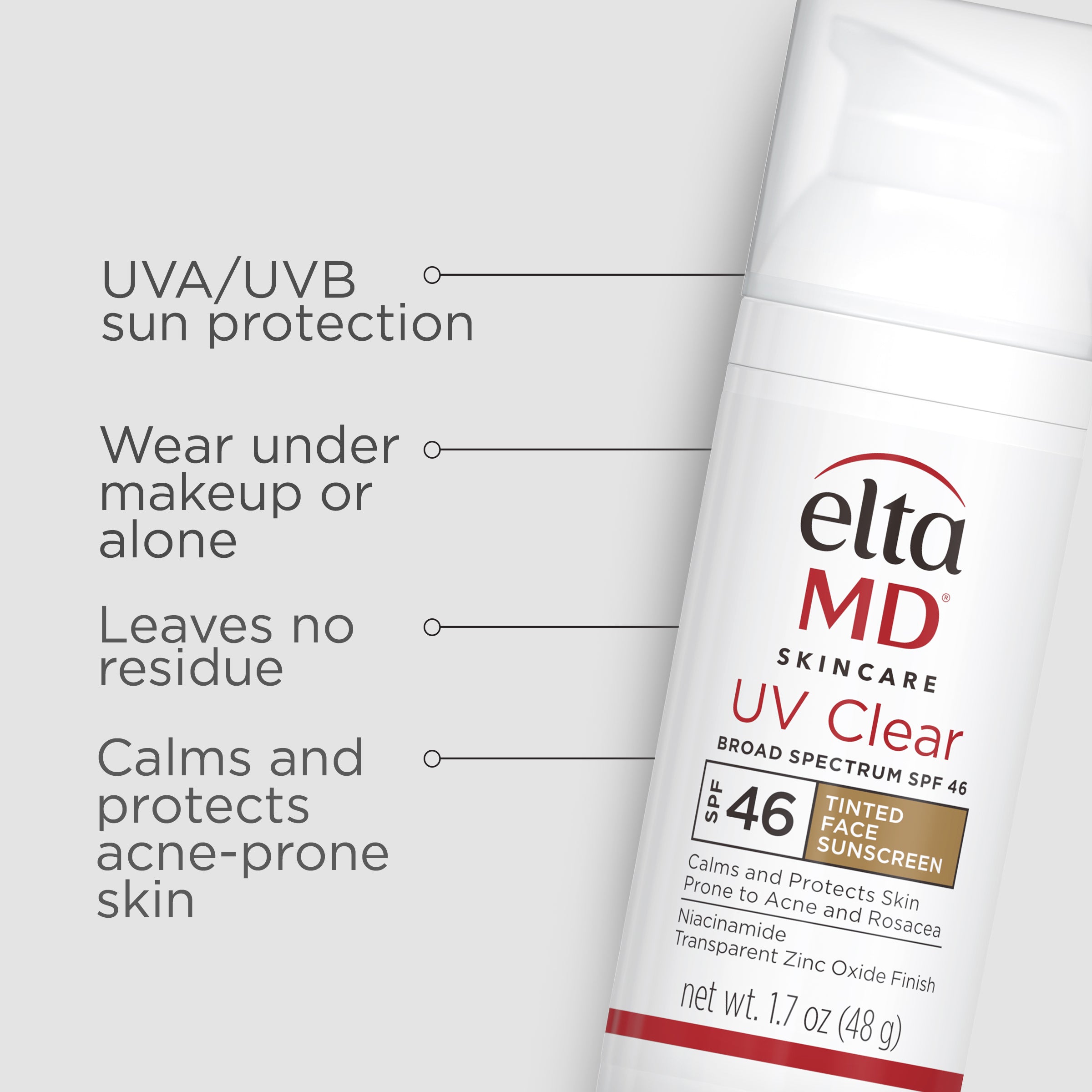 Elta MD UV Clear Broad-Spectrum SPF 46 Tinted