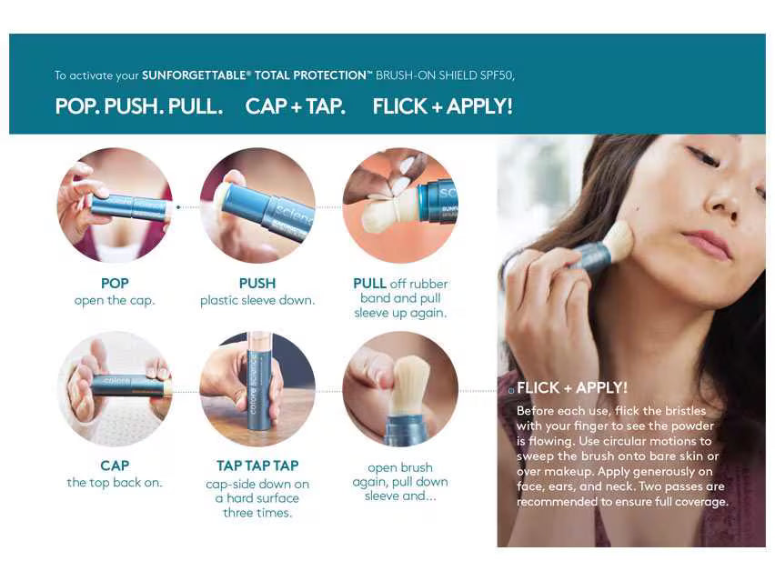 Colorescience Sunforgettable® Total Protection® Brush-On Shield SPF 50 Multipack