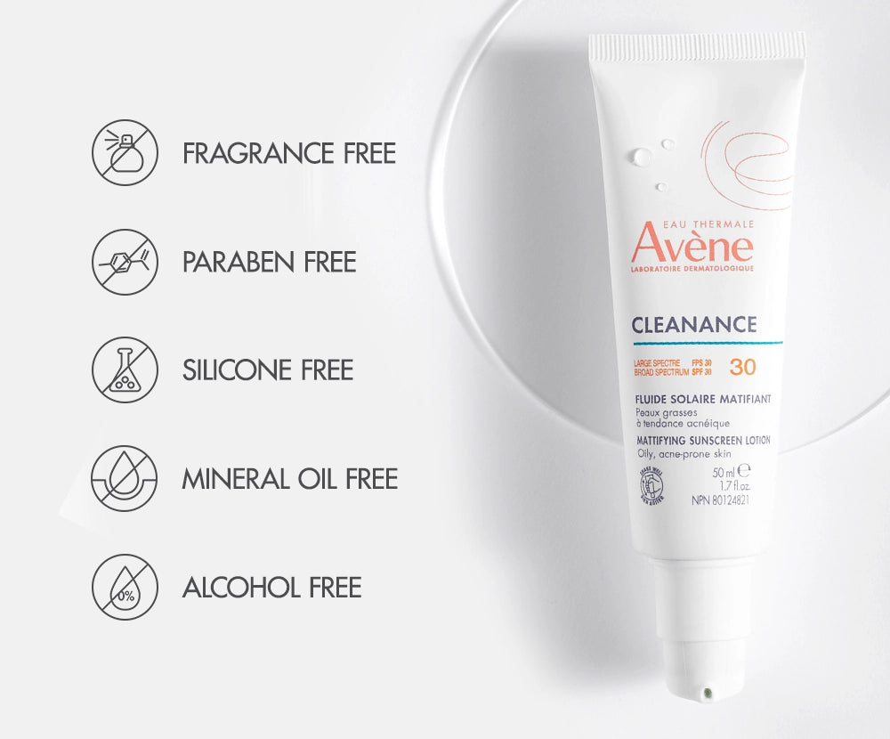 Avène Cleanance Mattifying Sunscreen Lotion SPF 30