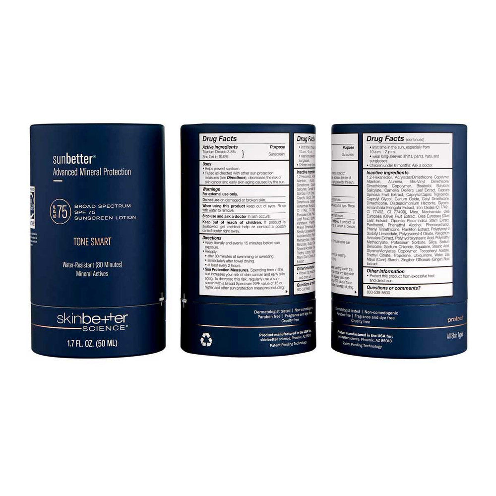 skinbetter sunbetter TONE SMART SPF 75 Sunscreen Lotion