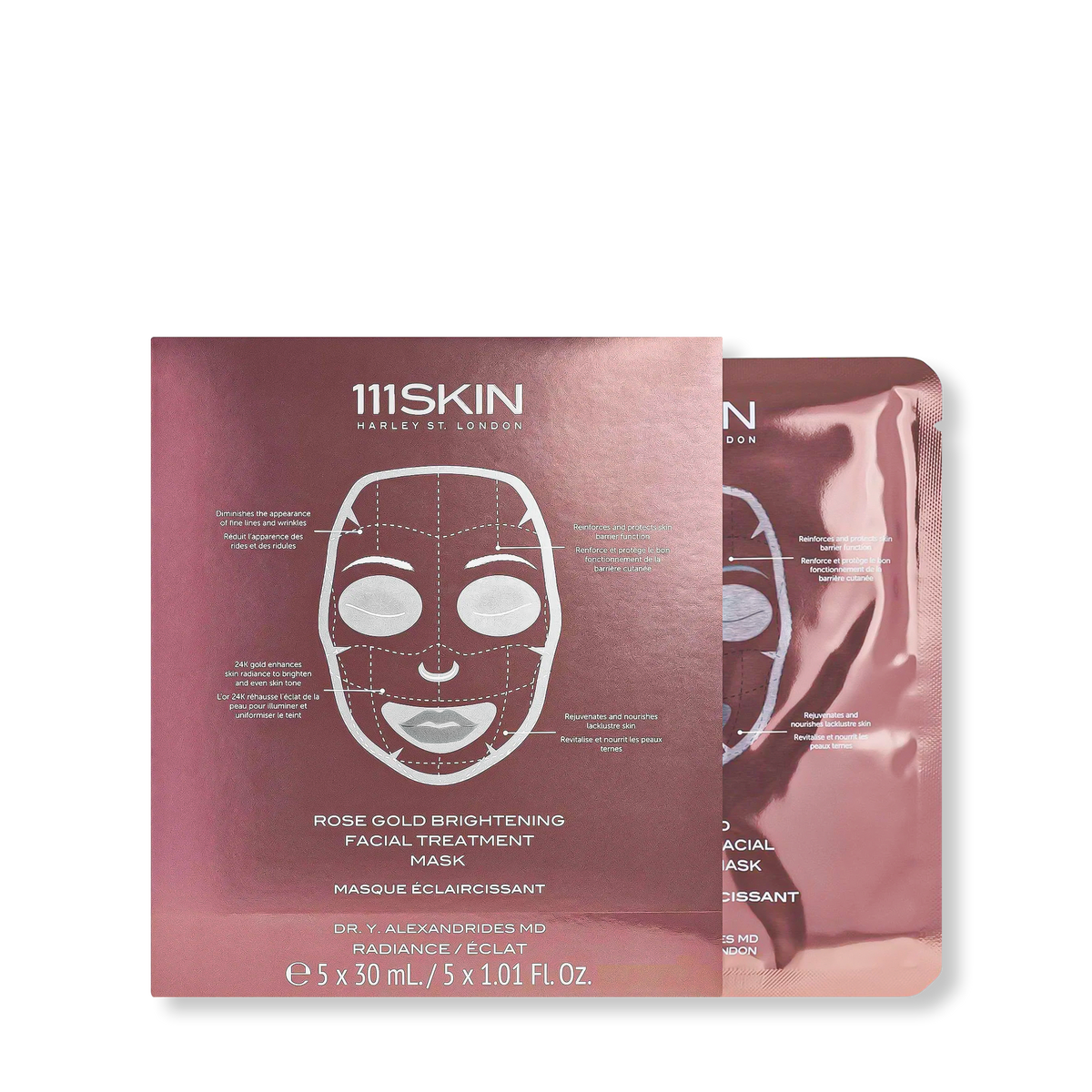 111SKIN Rose Gold Brightening Facial Treatment Mask | Oh Beauty