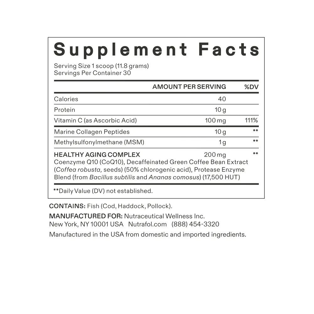 Nutrafol Collagen Infusion MD Supplement
