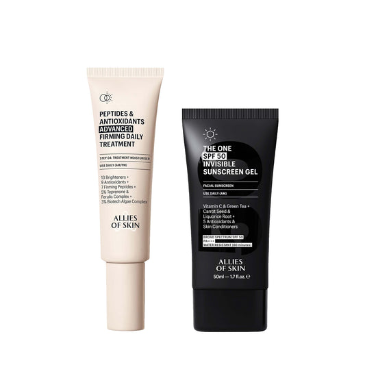 Allies of Skin Clinical Firming Peptide Moisturizer & Invisible SPF Duo