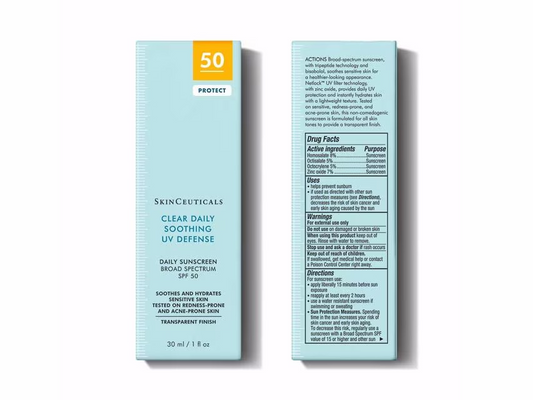 SkinCeuticals Clear Daily Soothing UV Defense Sunscreen SPF 50