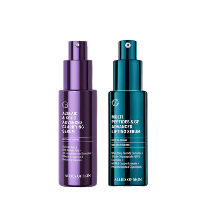 Allies of Skin Clinical Clarify & Growth Factor Lifting Serum Duo