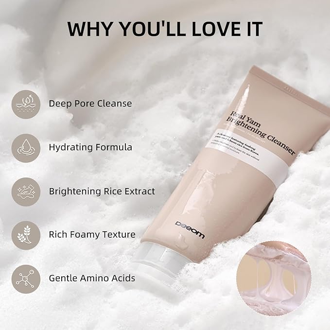 DEEOM Real Yam Brightening Cleanser