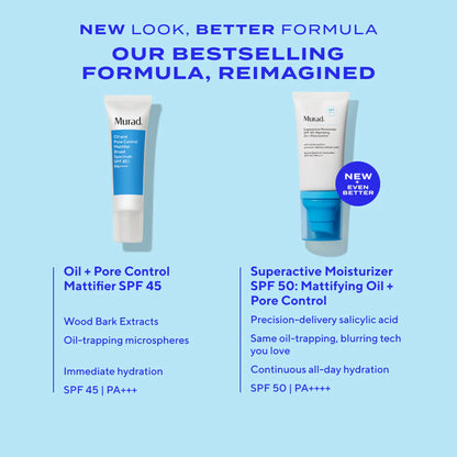 Murad Superactive Moisturizer SPF 50: Mattifying Oil + Pore Control