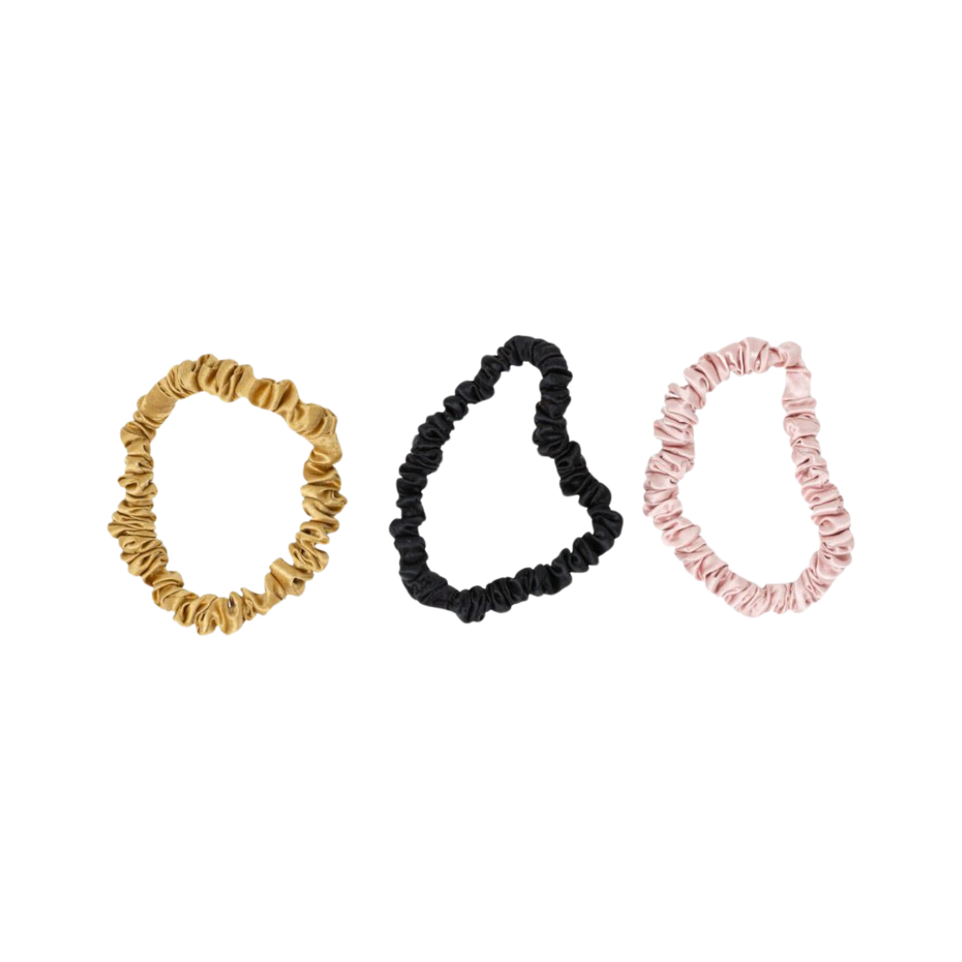 Blissy Mulberry Silk Scrunchie (3 Pack)