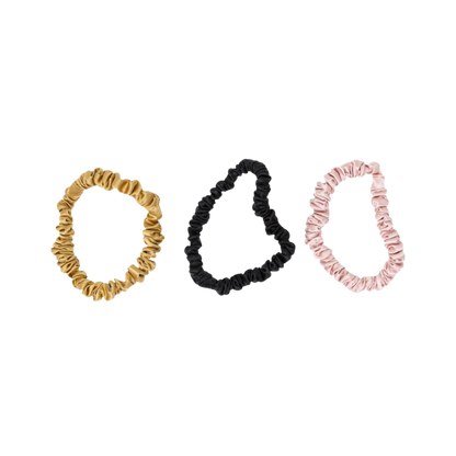 Blissy Mulberry Silk Scrunchie (3 Pack)