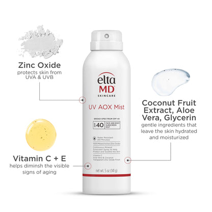 EltaMD UV AOX Mist Broad-Spectrum SPF 40