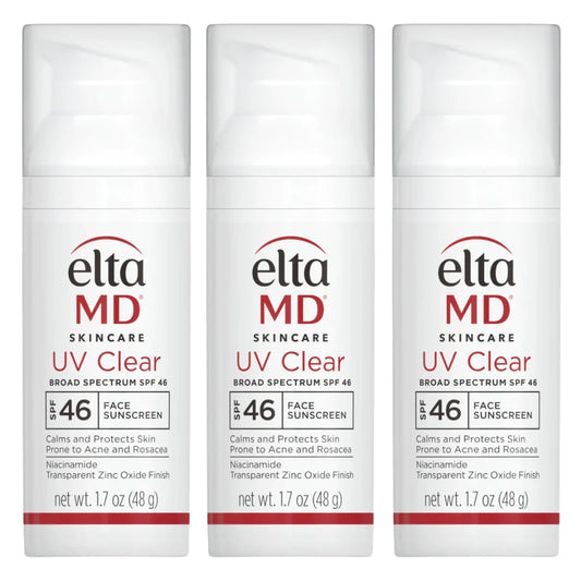 EltaMD UV Clear Untinted SPF 46 Broad-Spectrum 3-Pack ($135 Value)