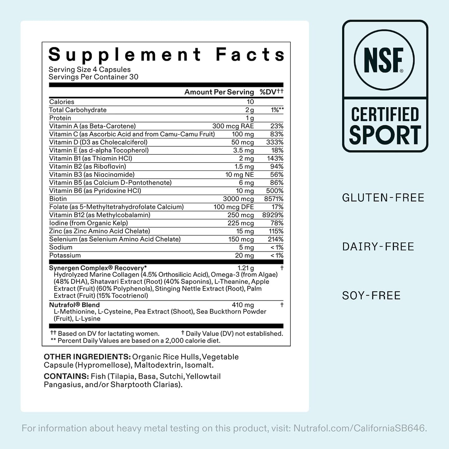 Nutrafol Postpartum Hair Growth Nutraceutical Supplement