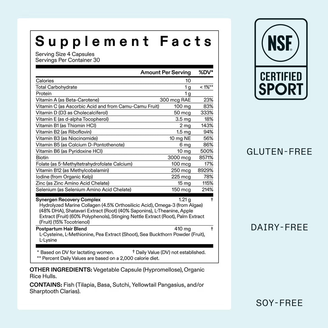 Nutrafol Postpartum Hair Growth Nutraceutical Supplement