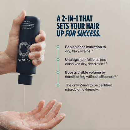 Nutrafol Men's Active Cleanse 2-In-1 Shampoo & Conditioner