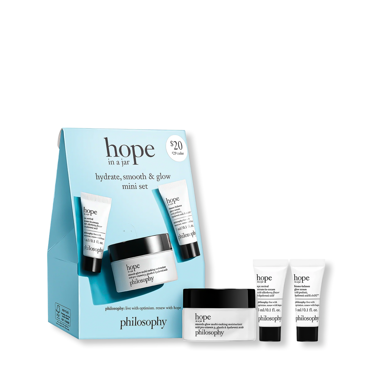 Philosophy Hydrate Smooth + Glow Mini Set