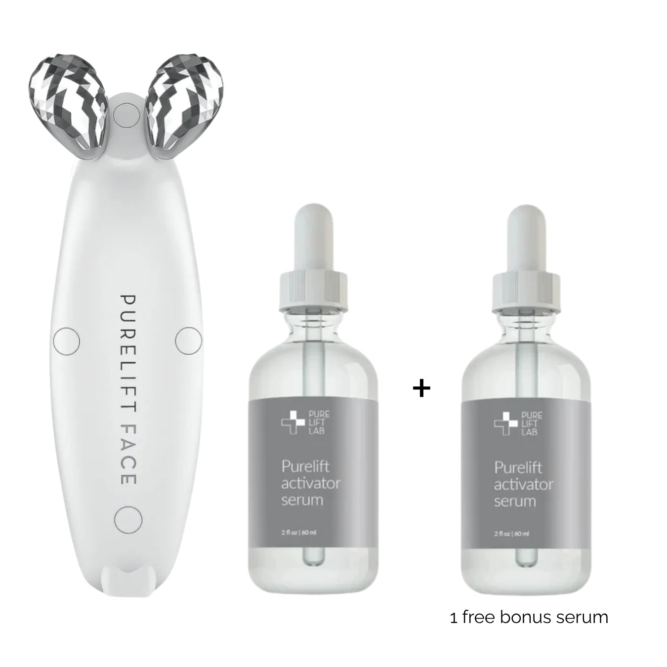 PURELIFT FACE device and two bottles of Purelift activator serum | oh beauty
