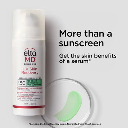 EltaMD UV Skin Recovery Red Color Correcting Green Tint Broad Spectrum SPF 50