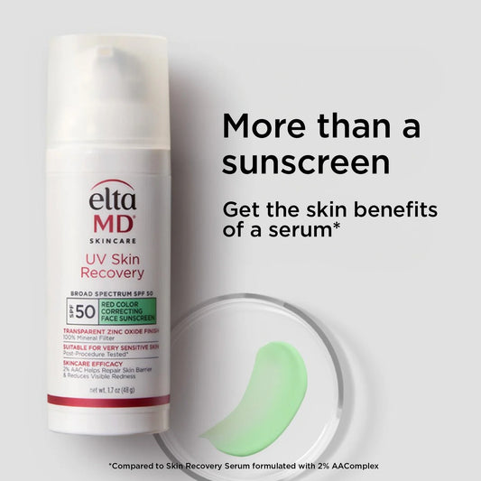 EltaMD UV Skin Recovery Red Color Correcting Green Tint Broad Spectrum SPF 50