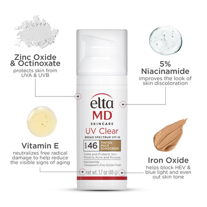 EltaMD UV Clear Broad-Spectrum SPF 46 Tinted