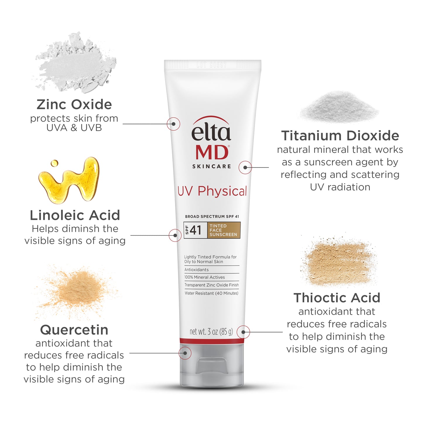 EltaMD UV Physical Broad-Spectrum SPF 41 Tinted