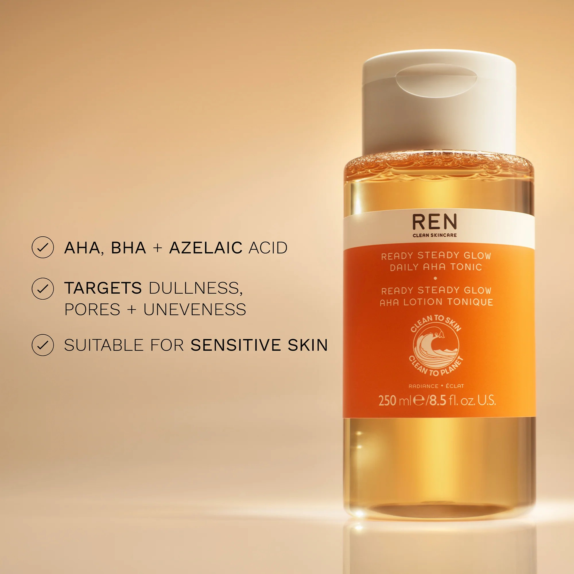 REN Ready Steady Glow Daily AHA Tonic