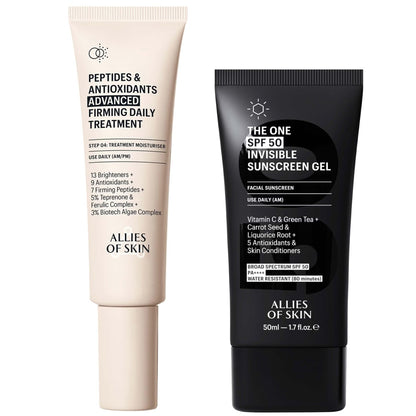 Allies of Skin Clinical Firming Peptide Moisturizer & Invisible SPF Duo
