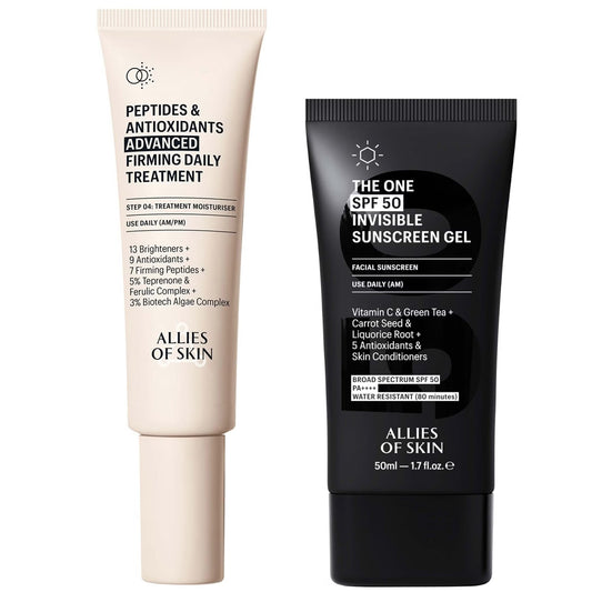 Allies of Skin Clinical Firming Peptide Moisturizer & Invisible SPF Duo