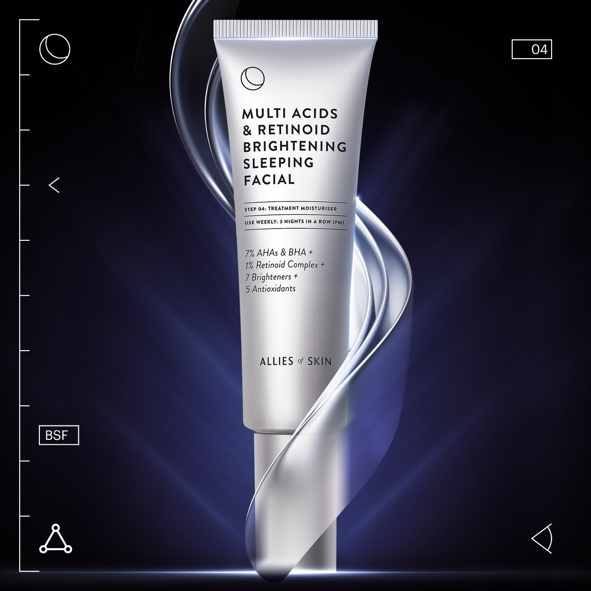Allies of Skin Multi Acids & Retinoid Brightening Sleeping Facial