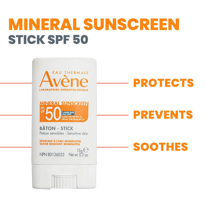 Avène Mineral Sunscreen Balm Stick SPF 50