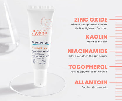 Avène Cleanance Mattifying Sunscreen Lotion SPF 30