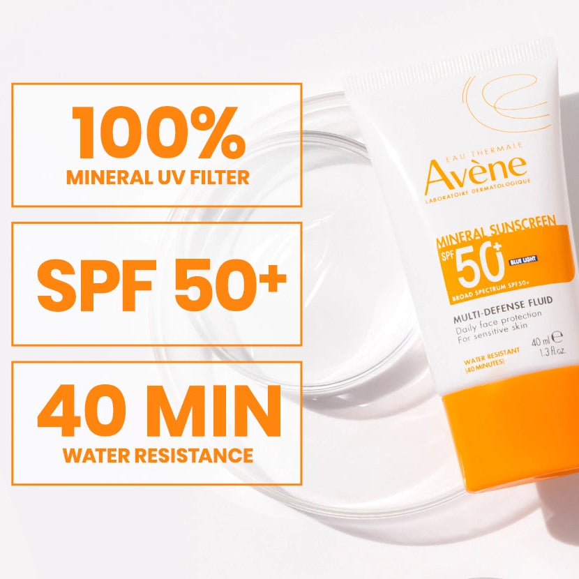 Avène Mineral Sunscreen Multi-Defense Fluid SPF 50+