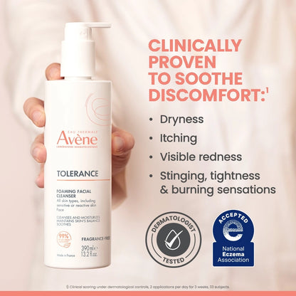 Avène Tolerance Foaming Facial Cleanser