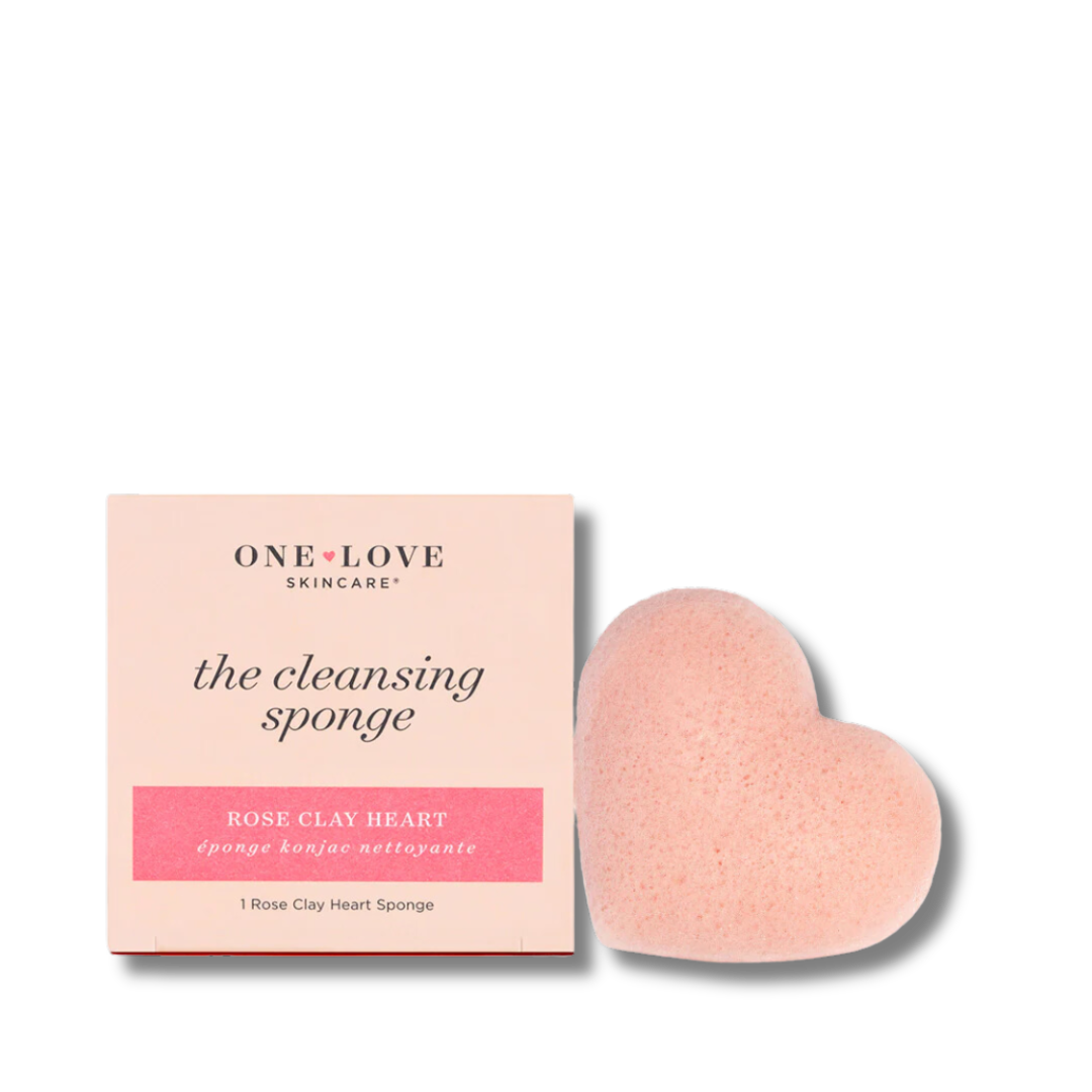 One Love Organics The Cleansing Sponge French Pink Clay