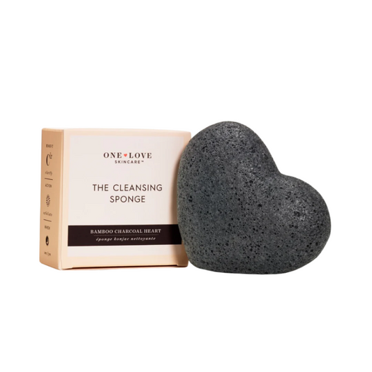 One Love Organics The Cleansing Sponge Bamboo Charcoal