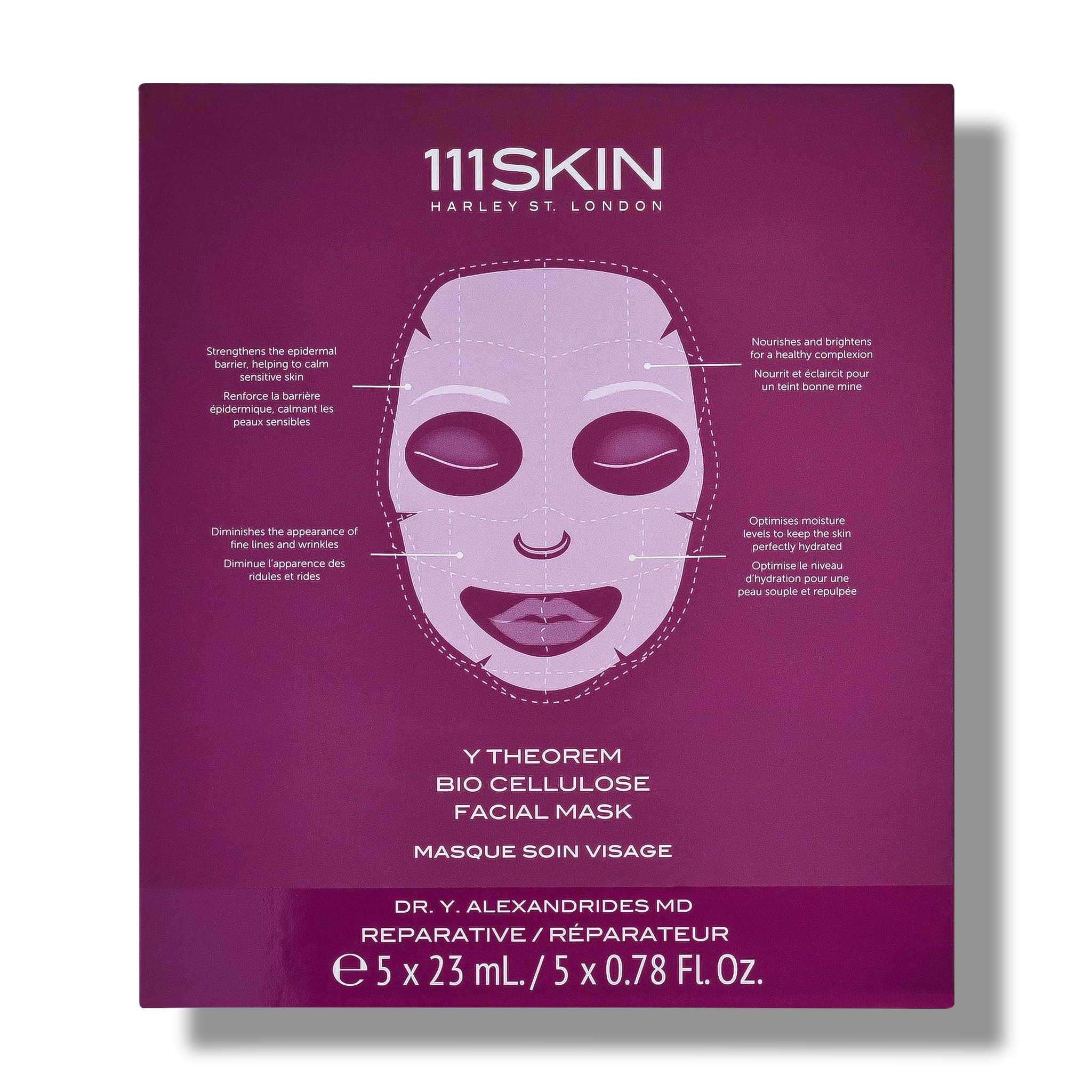 111SKIN - Y Theorem Bio Cellulose Facial Mask Box, Oh Beauty