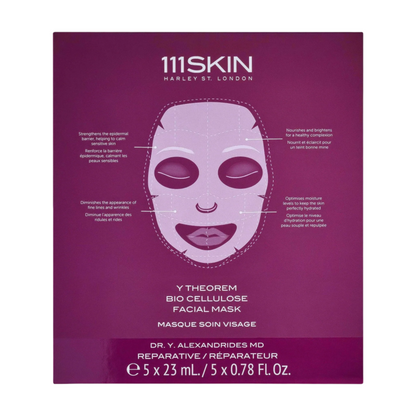 111SKIN - Y Theorem Bio Cellulose Facial Mask Box, Oh Beauty