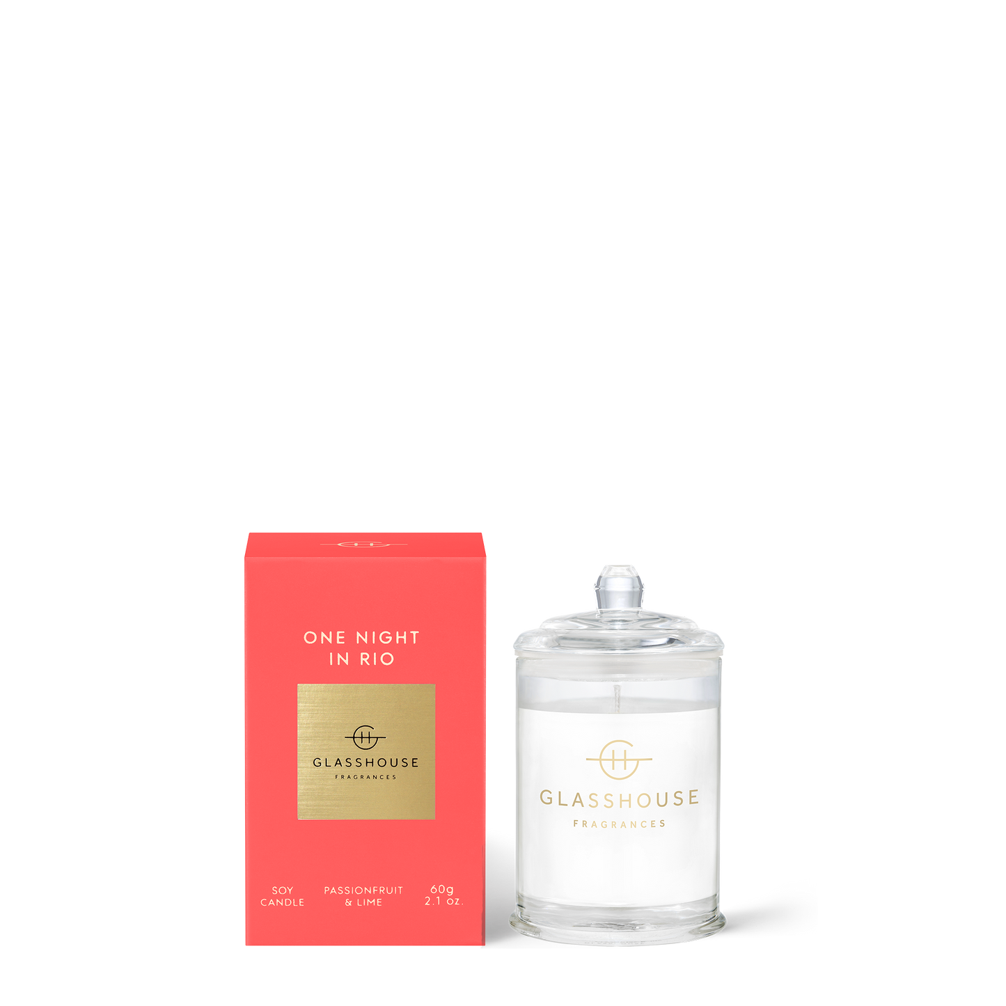 Glasshouse Fragrances One Night in Rio Travel Candle