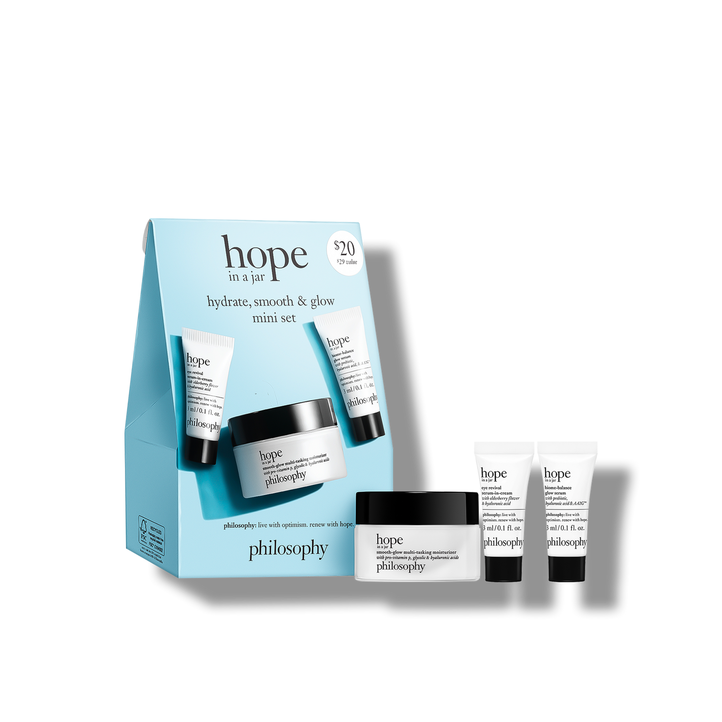 Philosophy Hydrate Smooth + Glow Mini Set